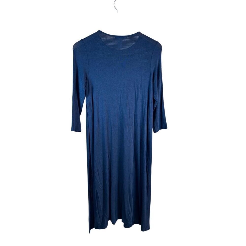 J. Jill Wearever Collection Extra Small Navy Split Hem Tunic